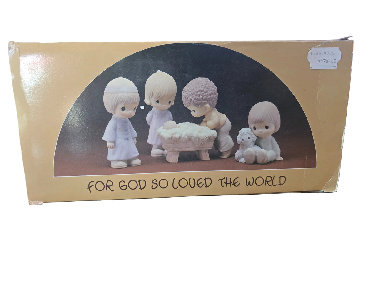 For God So Loved The World - Precious Moment 4 piece set figurines