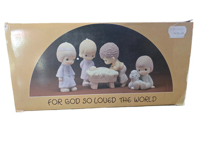 For God So Loved The World - Precious Moment 4 piece set figurines