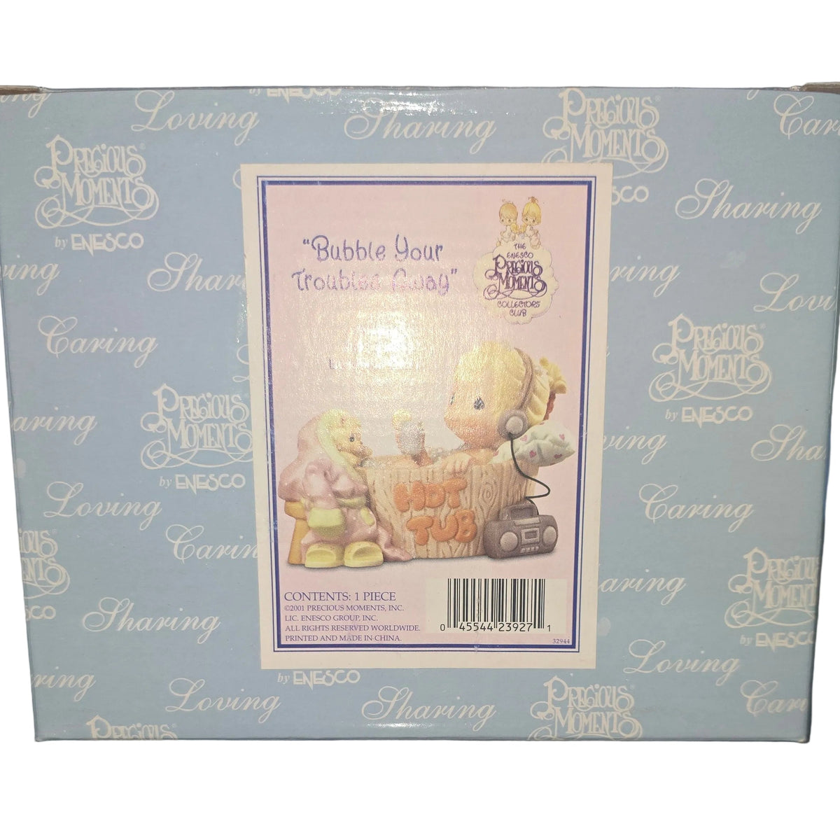 Bubble Your Troubles Away - Precious Moment Figurine 101730 2002 Club Exclusive