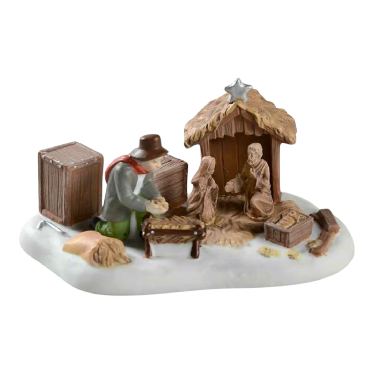 Department 56 - New England Village - Setting Up The Nativity