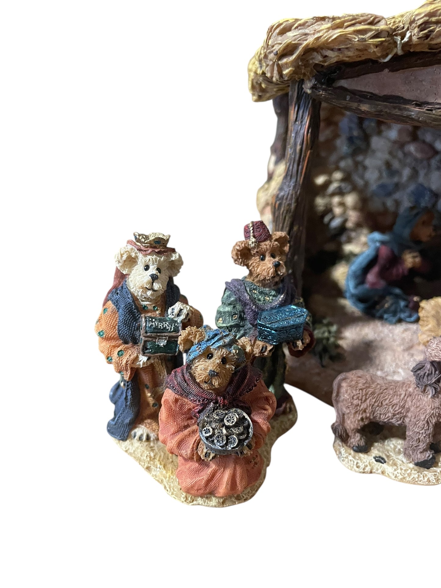 Boyd's Bears Bearstone - Little Star of Bethleham Nativity Set of 8