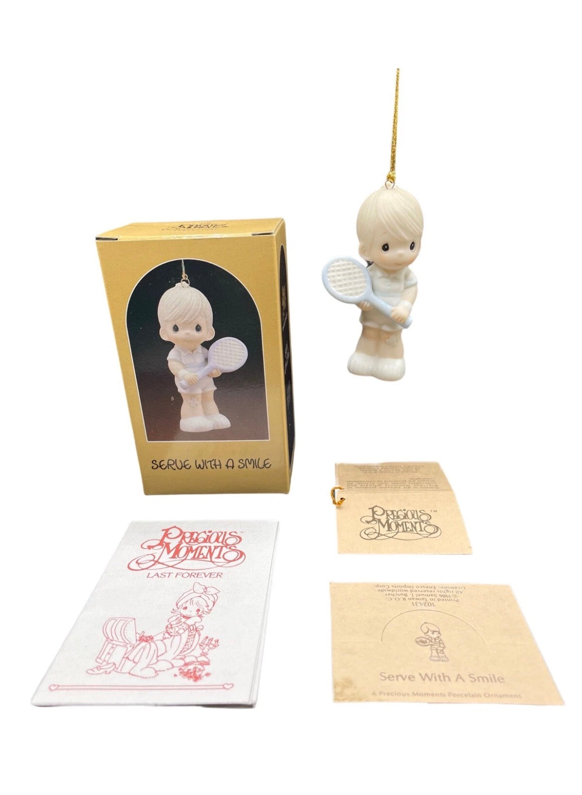 Serve With A Smile (Boy) - Precious Moment Ornament