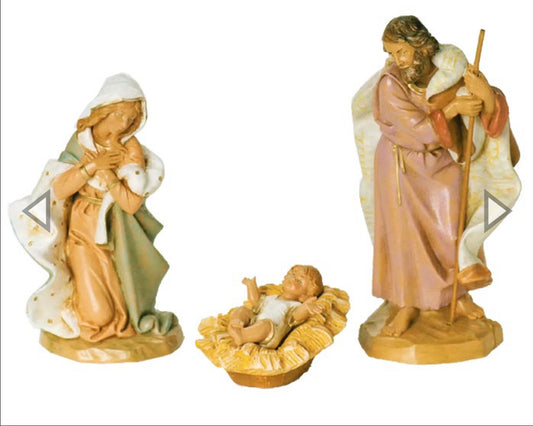 Fontanini 3 Piece Figure Set 7.5" Holy Family