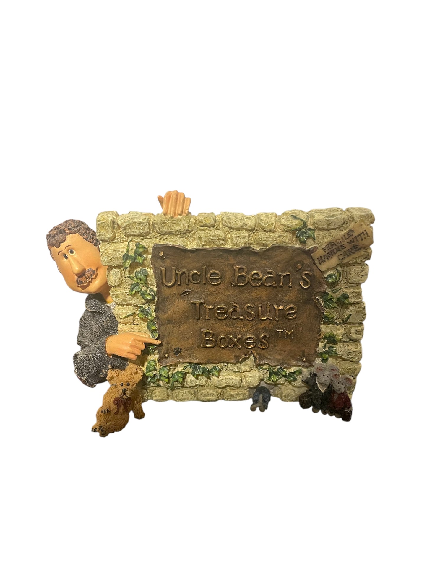 Boyd's Bears Bearstone - Uncle Bean's Treasure Boxes - Uncle Bean & the McNibble Gang...Treasured Memories