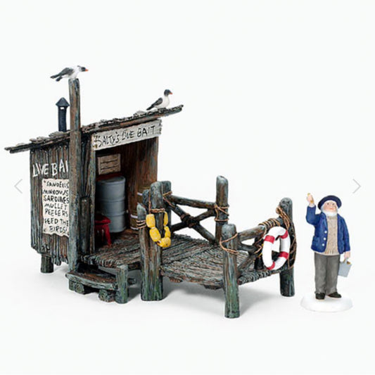 Department 56 - New England Village - Salty's Live Bait Shack