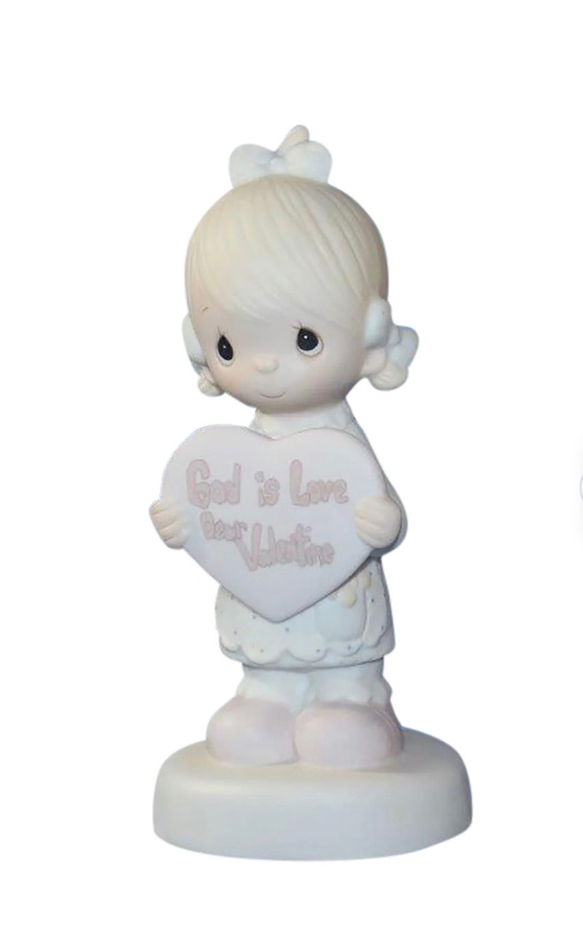 God Is Love, Dear Valentine (Girl) - Precious Moment Figurine