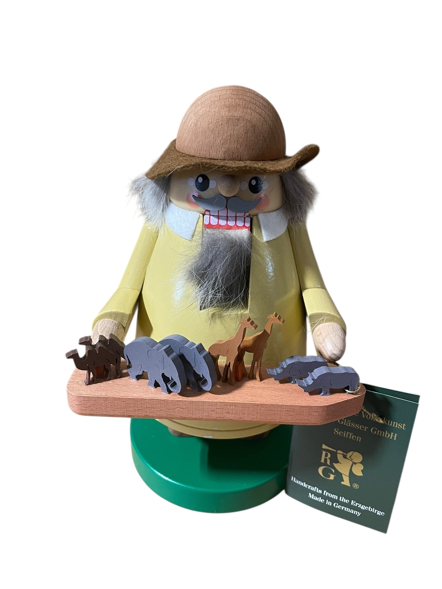 Richard Glasser 8" Nutcracker Erzgebirgische Volkskunst - Noah's Ark