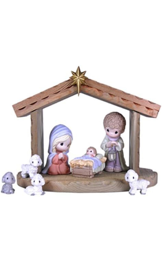 A Savior Is Born - Precious Moments Nativity 8pc Set