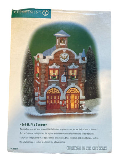 Department 56 - Christmas In The City - 42nd Street Fire Company