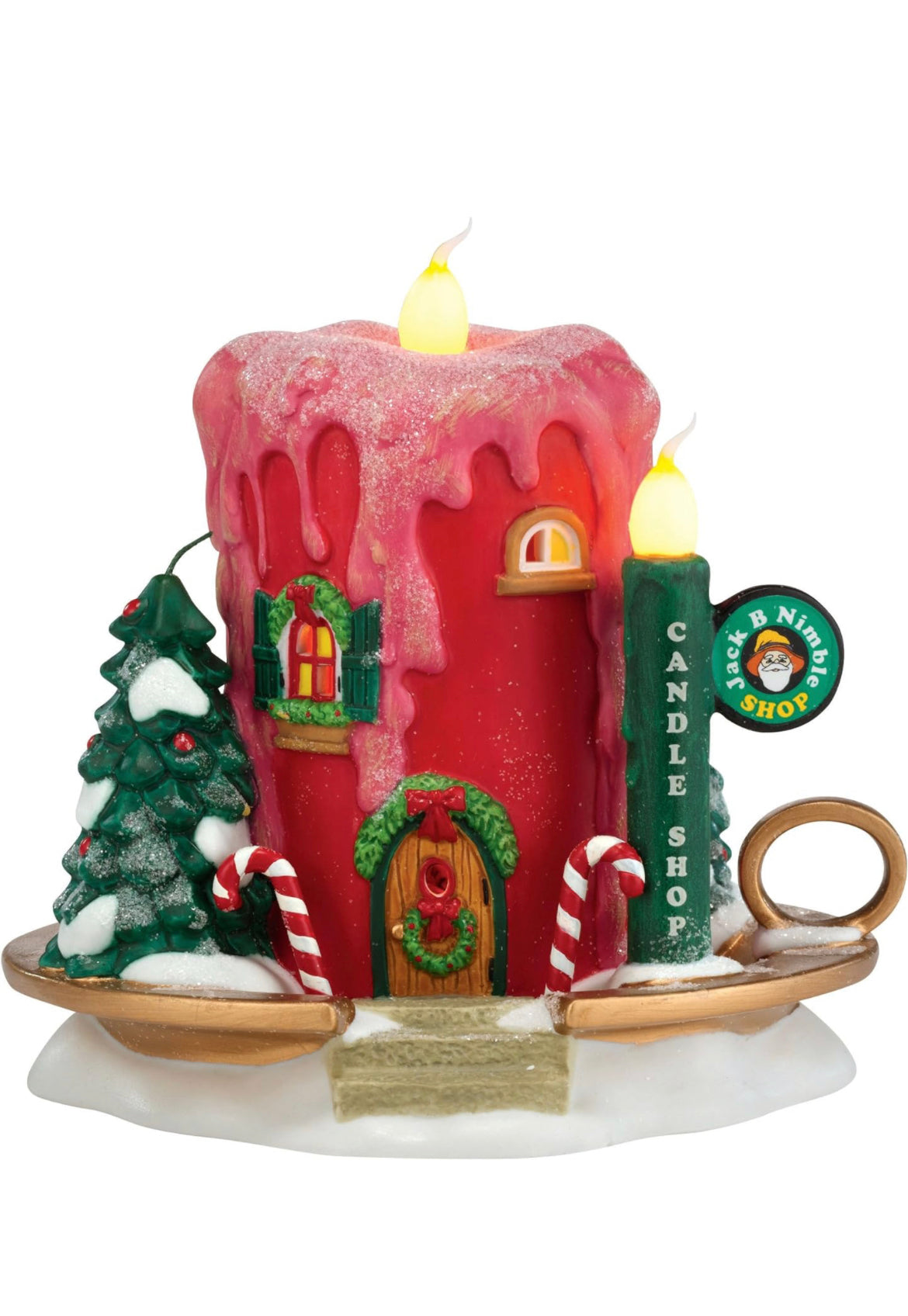 Department 56. - North Pole Village - Jack B. Nimble Candle Shop 4030719
