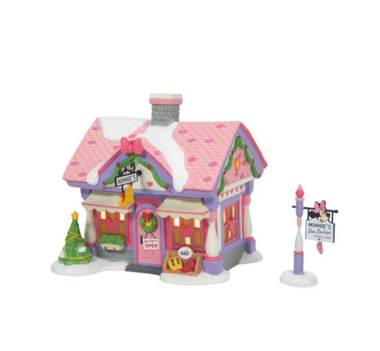 Department 56 - Disney® Mickey's Merry Christmas Village - Minnie's Shoe Boutique