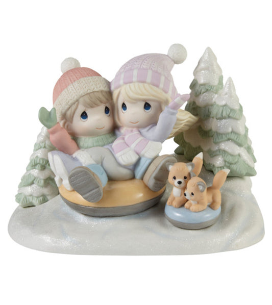 Away We Go In The Snow - Precious Moments Figurine