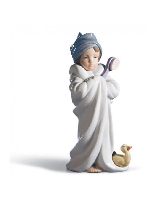 Lladro - Bundled Bather Porcelain Figurine
