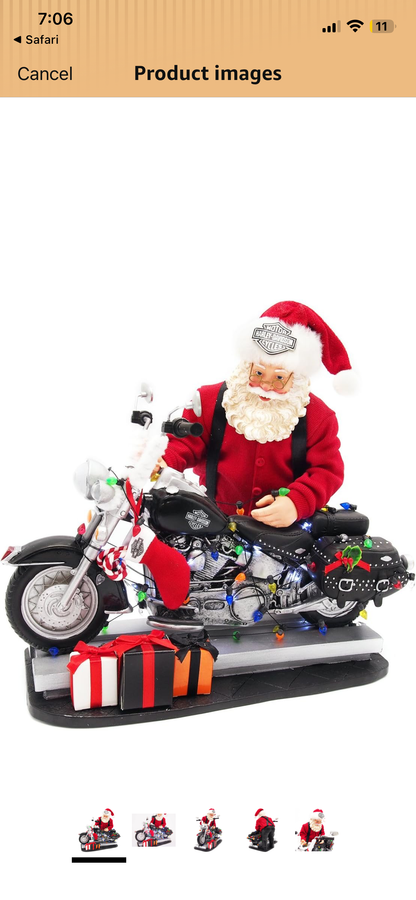 Department 56 - Possible Dreams Clothtique - Light Up The Night - Harley-Davidson®