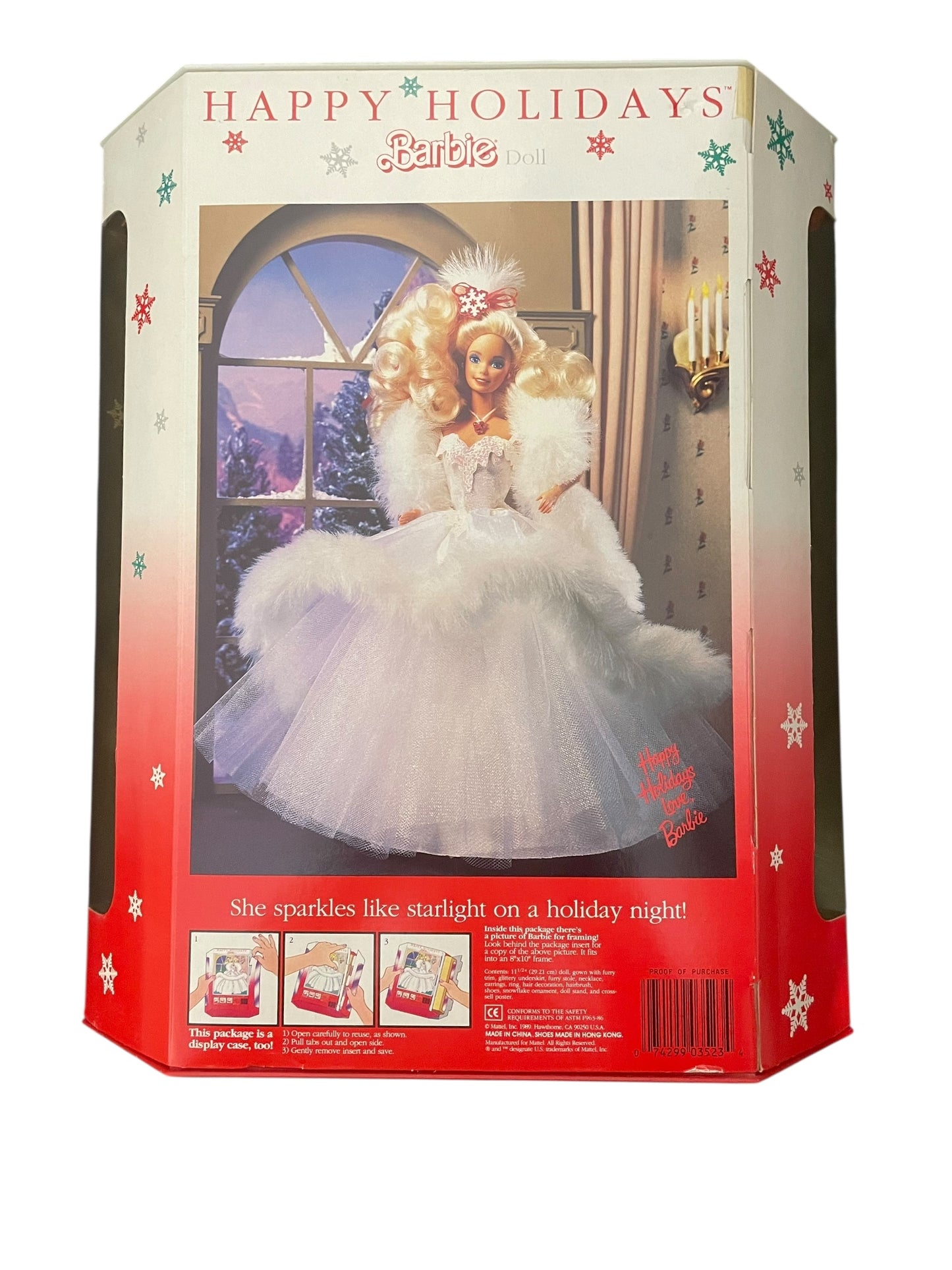 Mattel® Happy Holidays Barbie® Doll Christmas 1989 - Special Edition