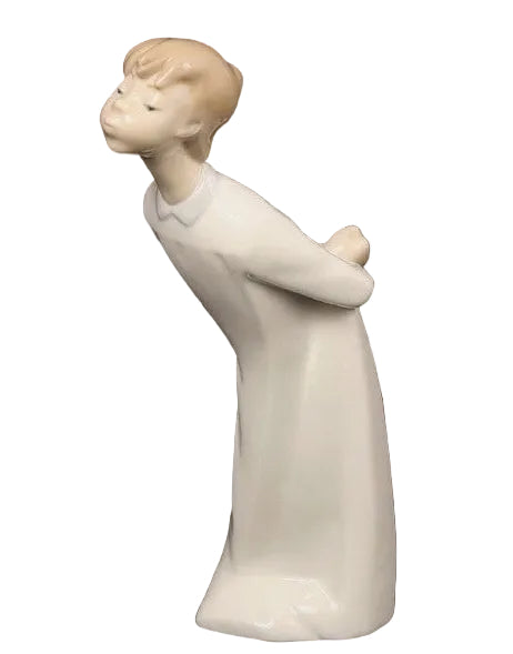 Lladro - Boy Blowing Kiss  - 4869 Porcelain Figurine