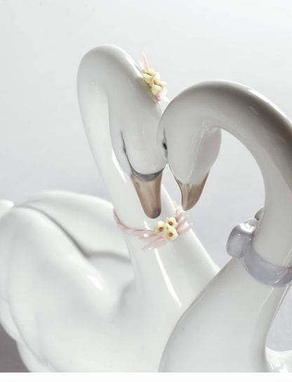 Lladro - Endless Love (Swans) Porcelain Figurine