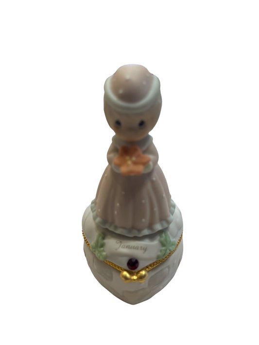 January - Garnet - Color of Boldness - Precious Moment Figurine