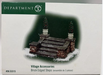 Department 56 - Dickens Village - Brick Edged Steps (Set of 3)