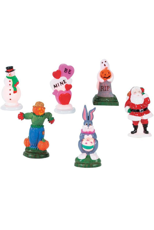 Department 56 - Village Accessories - Year Round Lighted Lawn Ornaments (Set of 6)