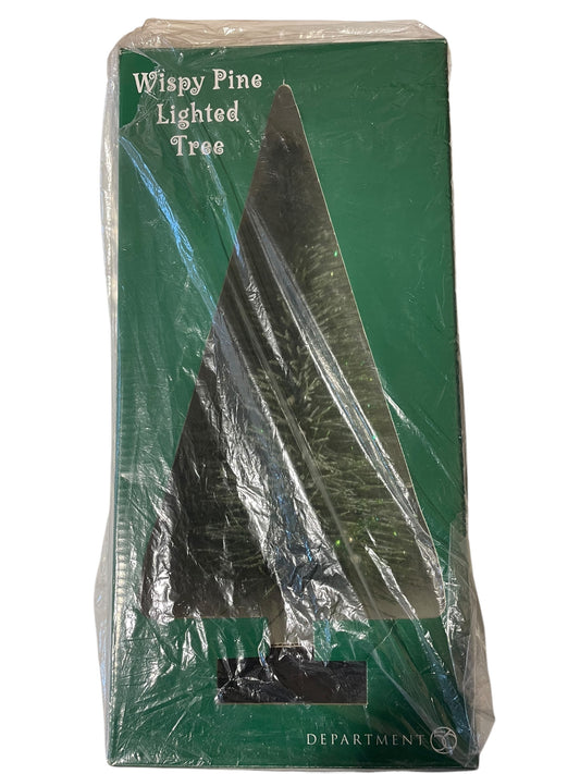 Department 56 - Village Accessories - Wispy Pine Lighted Tree 12"