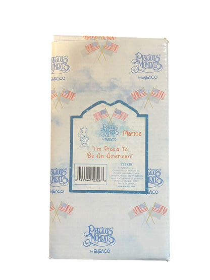 I'm Proud To Be An American  - Marine - Precious Moment Figurine