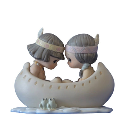 Many Moons In The Same Canoe, Blessum You - Precious Moment Figurine