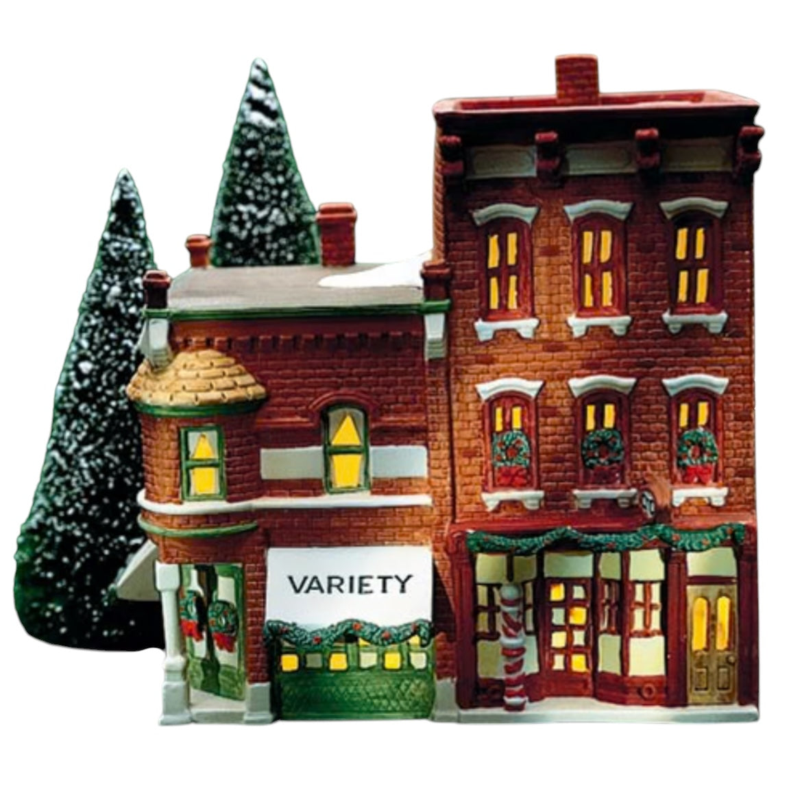 Department 56 - Christmas In The City - Variety Store & Barbershop
