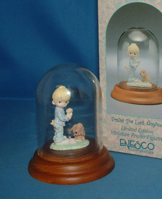 Praise The Lord Anyhow - Precious Moments Limited Edition Miniature Pewter Figurine
