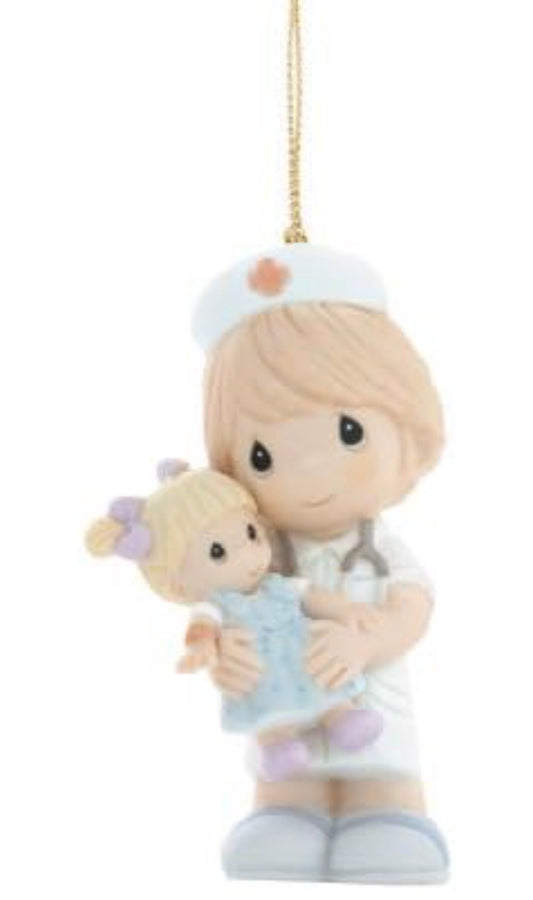 Nurses Are There In Our Time Of Need - Precious Moments Ornament 810026