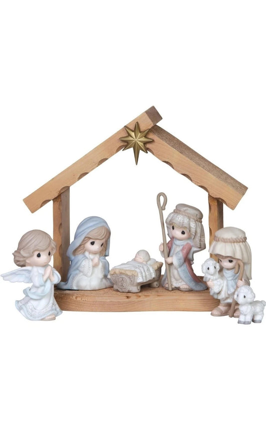 Come Let Us Adore Him - Precious Moments Nativity 7pc Set