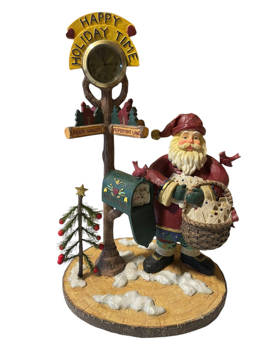 Demdaco - Holiday Time Resin Santa Figurine