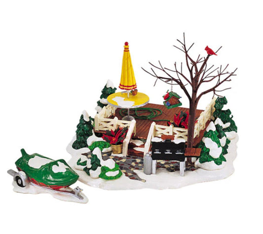 Department 56 -  Snow Village - The Backyard Patio