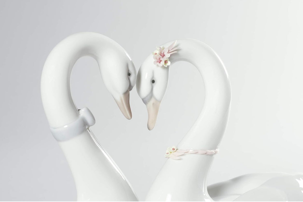 Lladro - Endless Love (Swans) Porcelain Figurine