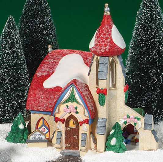 Department 56 - North Pole Village - Wedding Bells Chapel