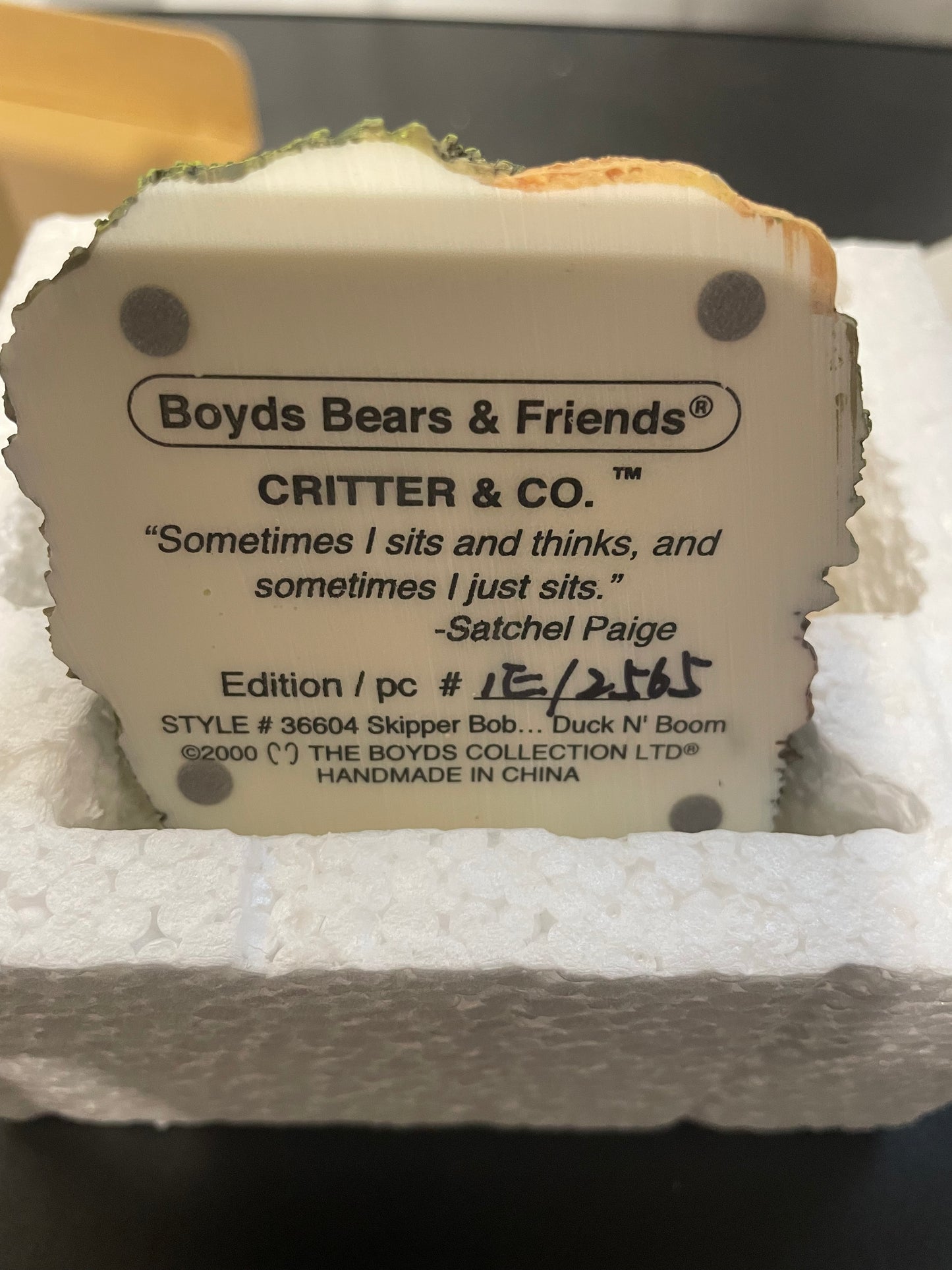 Boyd's Bears & Friends - Skipper Bob...Duck N' Boom