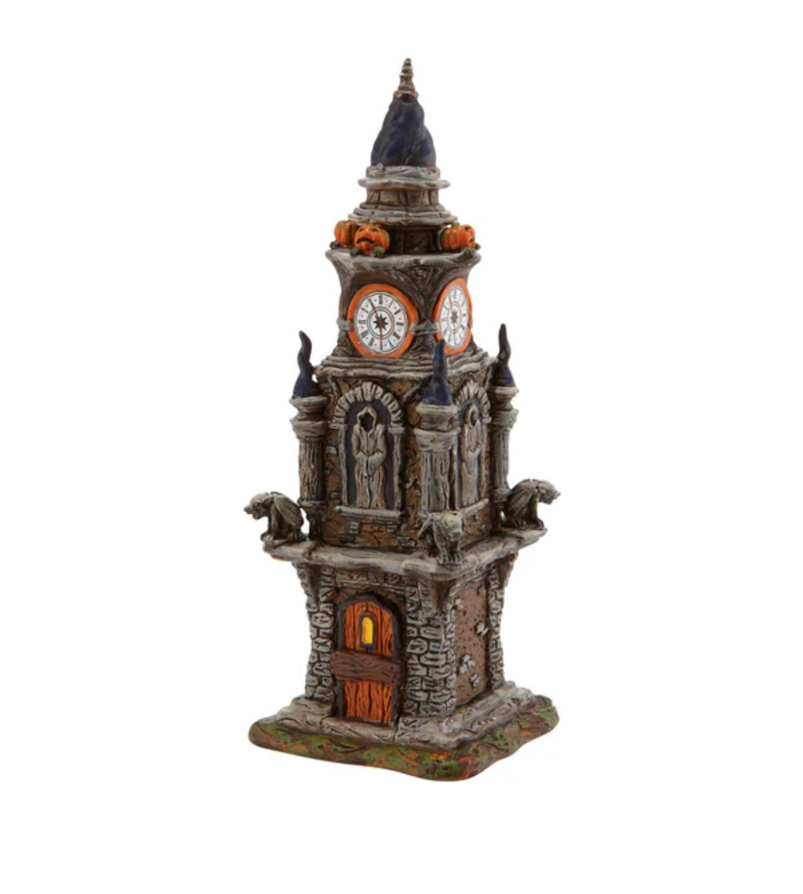 Department 56 -  Snow Village - Halloween - Halloween Clock Tower