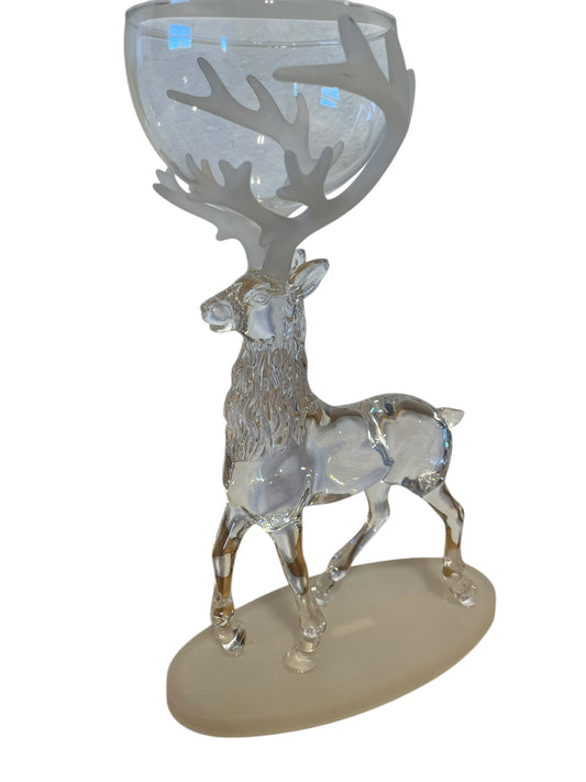 Department 56 - Clear Acrylic Reindeer Votive Holder