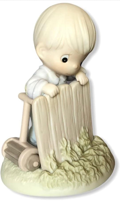 It May Be Greener But It's Just As Hard To Cut - Precious Moment Figurine