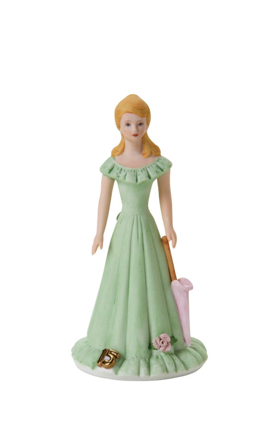 Enesco Growing Up Girls Age 15 Birthday Girl Figurine
