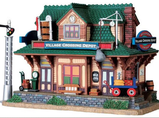 Lemax Village Crossing Depot (Set of 2)
