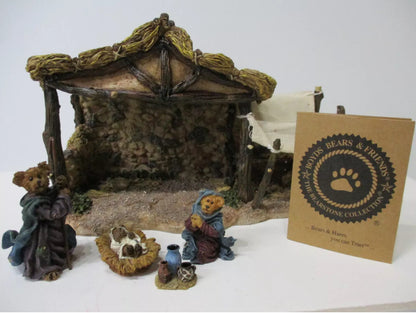 Boyd's Bears Bearstone - Little Star of Bethleham Nativity Set of 8