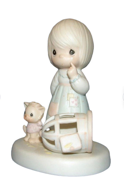 The Lord Giveth , And The Lord Taketh Away - Precious Moment Figurine
