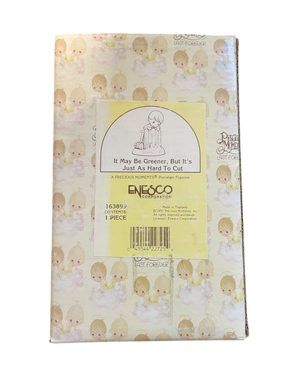 It May Be Greener But It's Just As Hard To Cut - Precious Moment Figurine