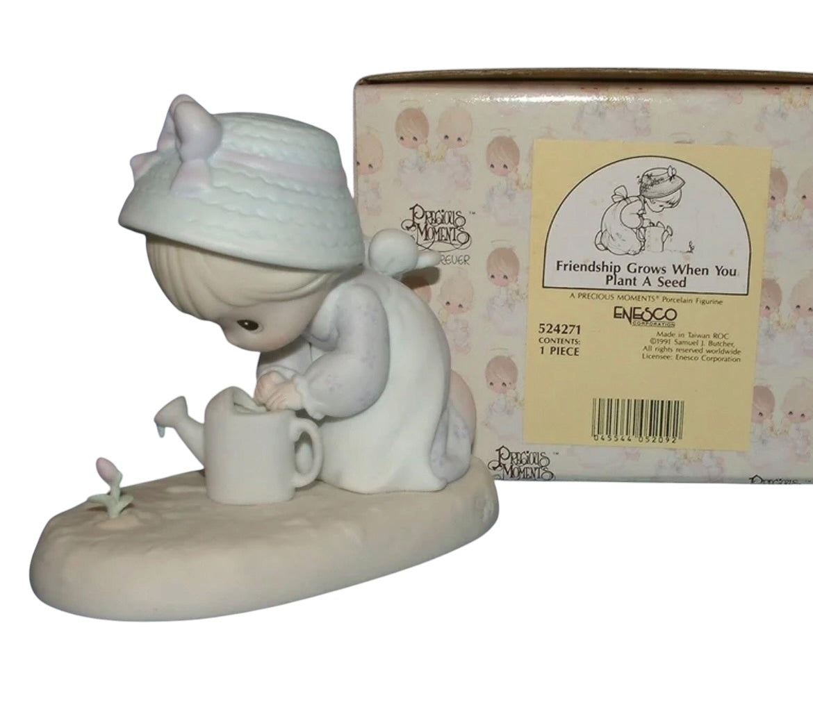 Friendship Grows When You Plant A Seed - Precious Moment Figurine