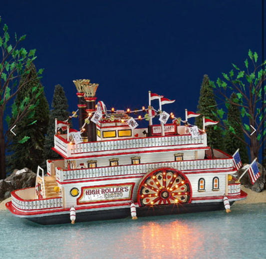 Department 56 - Snow Village - High Rollers Riverboat Casino