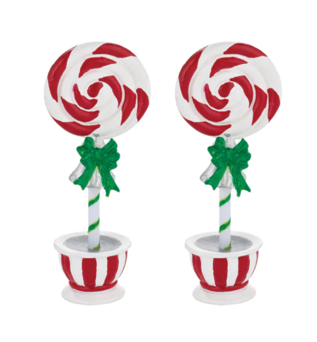 Department 56 - Village Accessories - Peppermint Topiaries