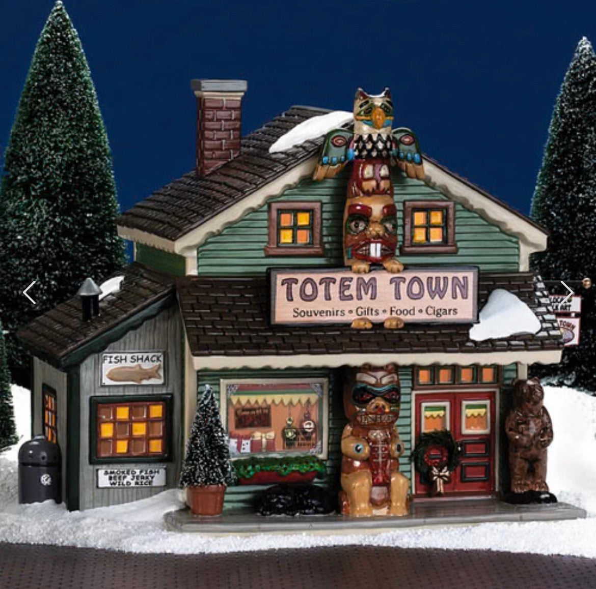 Department 56 - Snow Village - Totem Town Souvenir Shop