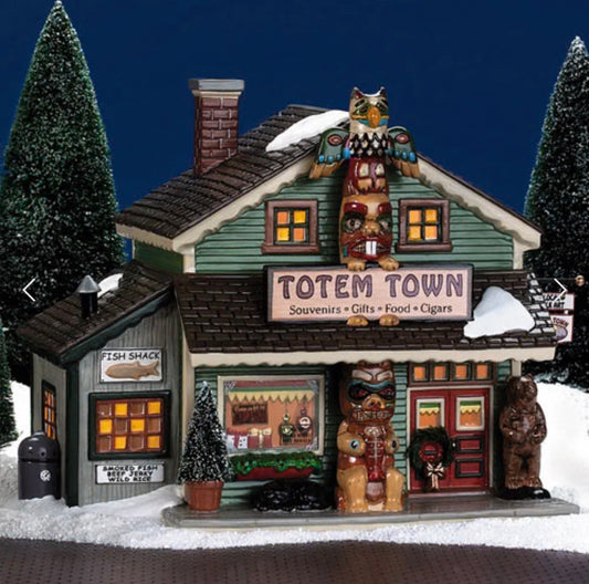 Department 56 - Snow Village - Totem Town Souvenir Shop