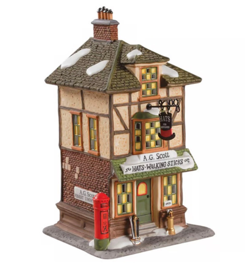 Department 56 - Dickens Village - A.G. Scott Hats & Walking Sticks